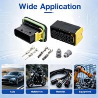 1-1564407-1/1-1564337-1 Connecteurs étanches 16 broches HDSCS mâle/femelle pour l'automobile et les nouvelles énergies