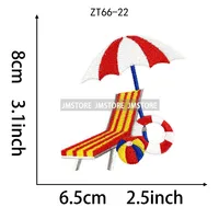 Patchs thermocollants brodés à sequins, motif Dauphin Tropical, Coquillage, Plage, pour T-shirt