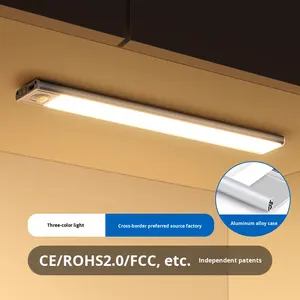 Sensor de movimiento recargable debajo de la luz del Gabinete Lámpara de armario LED inalámbrica magnética para escaleras y uso en el mostrador interior - Product Image 4