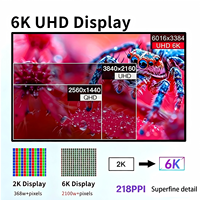 TCOLOR Monitor 6K 10-Bit 60Hz Monitor IPS-Bildschirm 6K Monitor 32 Zoll Studio-Display-Monitor 100% sRGB HDR600 mit Halterung
