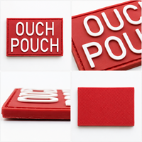 Écussons personnalisés 3D en PVC/silicone écologique avec logo de marque, à crochets et boucles, thermocollants, souples, pour chapeaux et vêtements