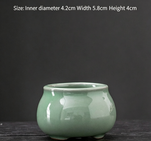 Mini <span class=keywords><strong>pot</strong></span> de fleurs en <span class=keywords><strong>terre</strong></span> <span class=keywords><strong>cuite</strong></span> sur pied avec trous de drainage, petite taille, style rustique vintage, respirant, Chine, prix spécial, liquidation - Product Image 3