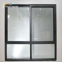 Ventanas Corredizas de Aluminio de 3 Vías con Mosquitera de Acero Inoxidable, Diseño Moderno para Sala de Estar, Cocina y Baño