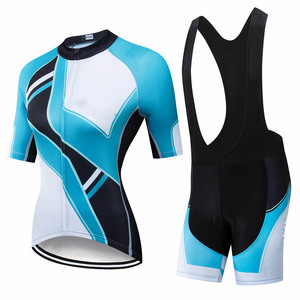 Maglia <span class=keywords><strong>da</strong></span> ciclismo estiva ad asciugatura rapida per <span class=keywords><strong>donna</strong></span> <span class=keywords><strong>pantaloni</strong></span> con bavaglino Culotte imbottiti in Gel con nome di squadra personalizzato tipo di fornitura di pantaloncini - Product Image 4