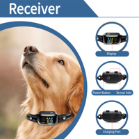 Perpetual Smart Hundetrainingshalsband mit Fernbedienung, wasserdicht, wiederaufladbar, mit Elektroschock und Vibration für Hunde