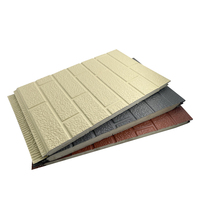 Panneau sandwich en PU sculpté pour l'isolation des murs intérieurs/extérieurs de villas modernes, panneau décoratif d'isolation thermique en métal pour maisons modernes