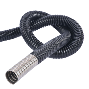 304 स्टेनलेस स्टील प्लास्टिक-लेपित लचीली धातु नाली, तार संरक्षण लूम - Product Image 5