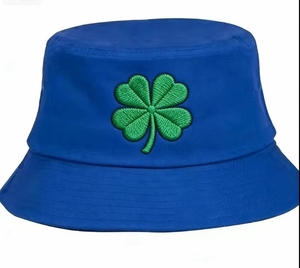 Sombrero de Pescador de Mezclilla Formal con Logotipo Personalizado y Bordado para el Día de San Patricio Irlandés, Protección Solar y Pesca al Aire Libre - Product Image 3