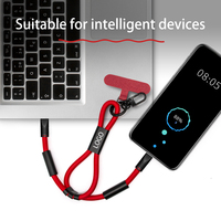 Werbegeschenke für Unternehmen Tragbares Datenübertragungskabel Handy-Handschlaufe USB-C Schnellladekabel