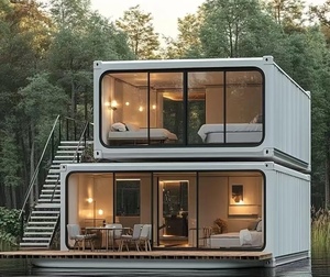 Rumah Kabin Apel Modern Dua Lapis, Rumah Modular Prefabrikasi Mewah, Pod Kabin Apel - Product Image 2