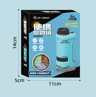 Microscopes miniatures portables pour enfants, jouets d'exploration scientifique pour les élèves de maternelle, débutants et enfants