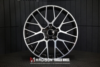 Velg Monoblock Forged Custom Gloss Black Machined Face 18 19 Inch 5x112 untuk Audi S3 A3 8P 8V 8Y TT