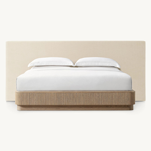<span class=keywords><strong>Lit</strong></span> plateforme <span class=keywords><strong>en</strong></span> chêne américain moderne et extraordinaire, avec tête de <span class=keywords><strong>lit</strong></span> rembourrée extra large, cadre <span class=keywords><strong>en</strong></span> bois massif nervuré de luxe - Product Image 1
