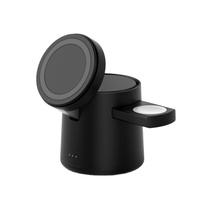 Haut-parleur portable 5-en-1 2026 15W 5W, support de chargeur sans fil magnétique pliable mini rapide, veilleuse intelligente pour téléphone portable