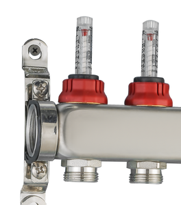 Collettore Moderno in Acciaio Inox con Flussometro per Sistemi di <span class=keywords><strong>Riscaldamento</strong></span> <span class=keywords><strong>a</strong></span> <span class=keywords><strong>Pavimento</strong></span> Idronico per Cucina, Bagno, Soggiorno e Appartamenti - Product Image 4