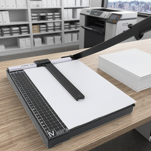 Резак для бумаги формата А4, стальная основа, усиленный, с замком безопасности, полностью собранный, 12 дюймов, для офиса, дома, школы, рукоделия - Product Image 2