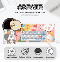 Full Coverage Wholesale Mousepad Waterproof Custom PVC Mousepad Desktop Pad for Construction Site