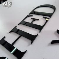 Lettres en acrylique 3D personnalisées non éclairées, logo intérieur en acrylique, logo pour salon de coiffure et de beauté, décoration de salon