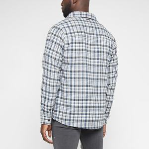 Chemise en flanelle à carreaux décontractée pour homme, sur mesure, en gros, 100% coton - Product Image 3