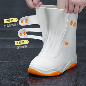 Cubrezapatos para la Lluvia, Talla Única, Cierre a Presión, Impermeables, Antideslizantes, para Hombres y Mujeres, Uso en Exteriores, Material de PVC - Product Image 1