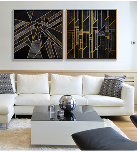 Quadro Moderno Astratto su Tela di Alta Qualità, Dipinto Decorativo con Cornice per Arredamento Murale, Prodotto in Cina - Product Image 3