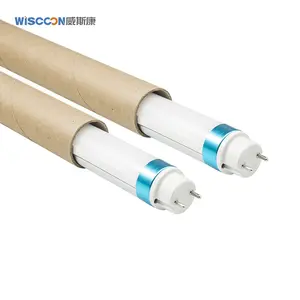 Wiscoon-tubo de luz Led T8 duradero, Iluminación comercial de aluminio, 80 IP65 T8, 250 lúmenes por Watt, Nano LED 5 M 160, gran oferta