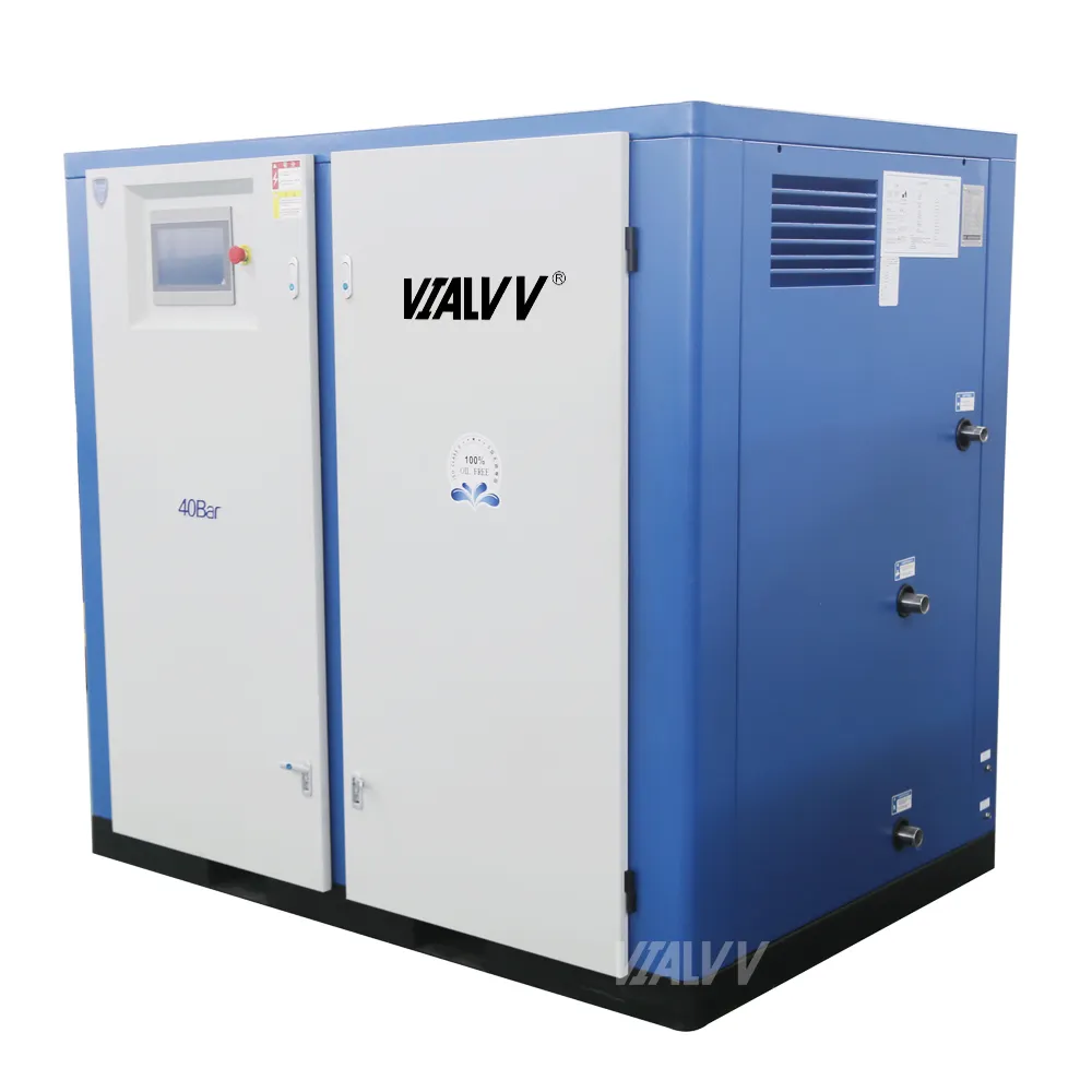 Water Lubricated Oil Free Air Compressor 100l for Fiber Laser Cut Machine 10hp 22hp Filter New Technology Engine Oil Stationary