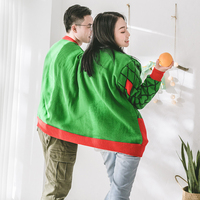 Chandails tricotés drôles du fabricant acceptent la conception personnalisée pour les couples adultes Noël NSB