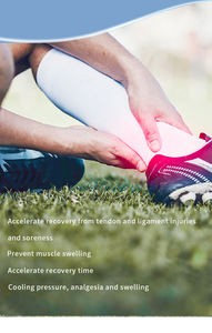 Kaltkompressen-Elastikbandage für Druckübungen, Lindert Muskelkater, Kühlende Schmerzlinderung, Eispack für das Training, Medizinprodukt Klasse I - Product Image 5