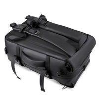 Ransel Laptop Roll Top yang Dapat Diperluas, Tahan Air, Kapasitas Besar, Dilengkapi Pengisi Daya USB dan Kantong Botol Air di Samping