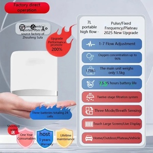 Concentrateur d'oxygène portable 7L, petit appareil à oxygène pour personnes âgées, utilisation en extérieur, plateau, voyage, recharge voiture, usage domestique - Product Image 5