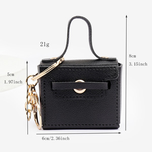 <span class=keywords><strong>Portachiavi</strong></span> Mini borsa in pelle di <span class=keywords><strong>lusso</strong></span> alla moda donna portafoglio creativo piccolo portamonete per auto <span class=keywords><strong>portachiavi</strong></span> - Product Image 5