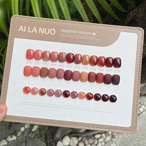 Ailanuo ชุดน้ำยาทาเล็บเจลยูวี LED และเบสเคลือบเล็บเรซิ่นมาใหม่12สีไร้กลิ่นสำหรับทุกฤดูกาล - Product Image 2