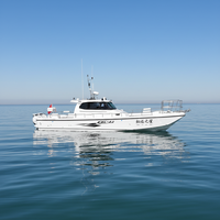 Grandsea HD-F42 12,6 m Bateau de croisière à cabine en fibre de verre, Yacht sportif de haute qualité, Bateau de pêche à la palangre à vendre