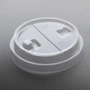 Lạnh uống dùng một lần Pet cup Nắp nửa mở Pet cà phê cup nắp với thẳng uống miệng rơm Miệng - Product Image 5