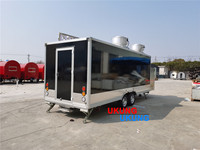 UKUNG 2023 Vente à Chaud Remorque alimentaire carrée mobile remorque alimentaire de consession camion de nourriture de hamburger de vente en plein air