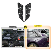 Accessoires de voiture en fibre de carbone sèche pour l'extérieur : persiennes de fenêtre latérale arrière, volets de fenêtre, couvercles de ventilation pour Rolls Royce Cullinan 2025