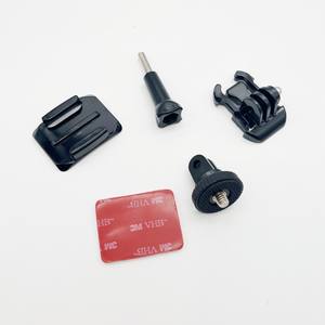 Adaptador de tornillo de 1/4 de pulgada para accesorios GoPro, rotación de 360 grados, soporte flexible de liberación rápida para casco de motocicleta, aluminio - Product Image 4