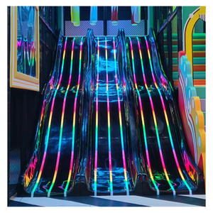 New trong nhà vui chơi giải trí công viên sợi thủy tinh slide với đèn và LED Slide đang được bán - Product Image 3