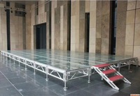 Scène mobile portable en aluminium pour activités de plein air, concerts, danse, expositions, à vendre