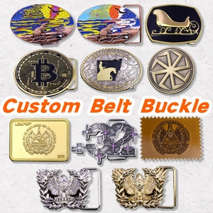 Custom Logo Designer Accessoires Cadeau Artikelen Goedkope Roterende Luxe 3d Roestvrij Staal Zink Legering Metalen Heren Riem Gesp - Product Image 3