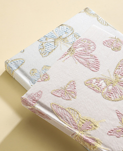 Cuaderno de Alta Gama A5 con Ranuras, Tapa Dura de Tela con Diseño de Mariposa, Simple, Fresco, Portátil, Regalo para Estudiantes, Diario, Libreta para Vacaciones - Product Image 4