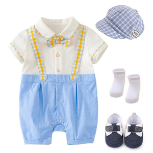 Vêtements d'<span class=keywords><strong>été</strong></span> pour bébés garçons, avec chapeau, en coton, pour nourrissons, <span class=keywords><strong>chaussures</strong></span>, nouveauté, <span class=keywords><strong>2021</strong></span> - Product Image 6