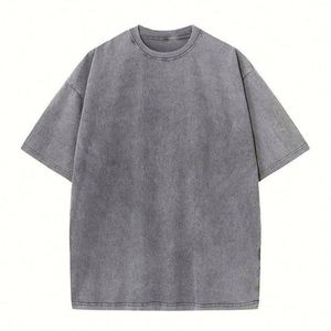 Custom Logo Vintage Acid Washed T <b>Shirt</b> Men Distressed Heavyweight Cotton Blank Oversized Tshirt High Quality 100% Cotton - Product Image 3