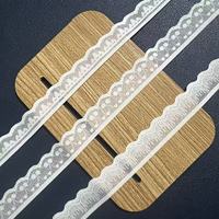 Dentelle élastique en polyamide style pentacle de 1,5 cm pour pyjamas, sous-vêtements, soutien-gorge
