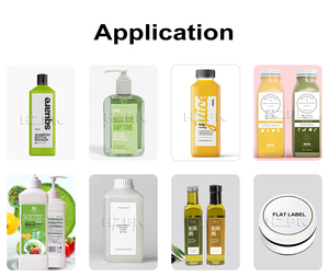 HZPK Étiqueteuse électrique de bureau compacte pour bouteilles carrées (frontal/arrière) et flacons de shampoing, manuelle semi-automatique pour boîtes - Product Image 2