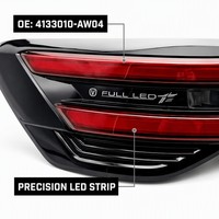 Conjunto de Luces Traseras LED de Alta Luminosidad, Lámpara de Señal de Frenado y Direccional para Automóvil, Accesorios para Carrocería, Compatible con Changan CS55 Plus