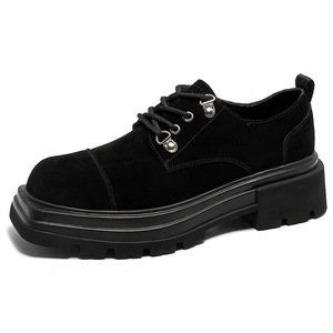 Nouvelle Collection Printemps-Automne 2026 : Bottines de Travail Polyvalentes pour Hommes – Style Décontracté et Professionnel, Bout Rond, Lacets, Talons Carrés - Product Image 5