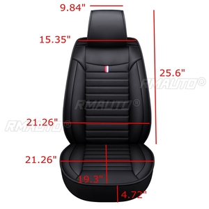 Funda Protectora para Asiento de Coche, Cojín de Asiento, Funda de Asiento de Cuero PU, Alfombrilla para Asientos de Automóviles, SUV, Camionetas, Furgonetas y Autobuses - Product Image 6