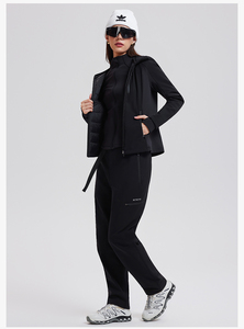 Ensemble de Caleçons en Velours de Haute Qualité, Veste en Duvet de <span class=keywords><strong>Canard</strong></span> et Gilet Tricoté Chaud, 3 en 1, pour Femmes en Plein Air - Product Image 5